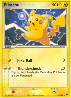 Pikachu, Emerald, no. 60