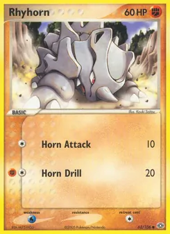 Rhyhorn, Emerald, no. 62