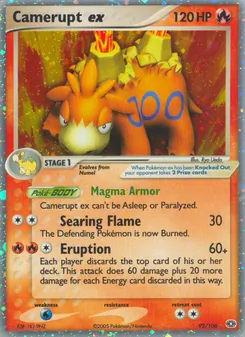 Camerupt ex, Emerald, no. 92
