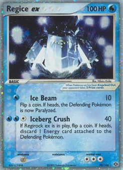 Regice ex, Emerald, no. 98