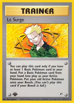 Lt. Surge, Gym Heroes, n° 101