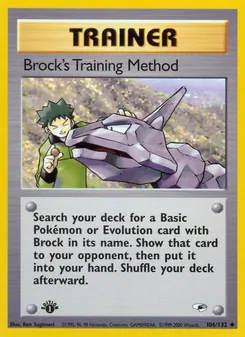 Brock's Training Method, Gym Heroes, n° 106