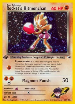 Rocket's Hitmonchan, Gym Heroes, n° 11