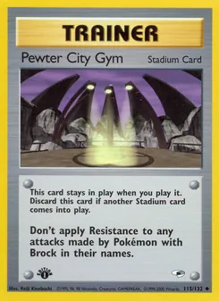 Pewter City Gym, Gym Heroes, n° 115