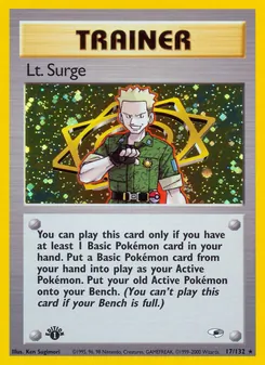 Lt. Surge, Gym Heroes, n° 17