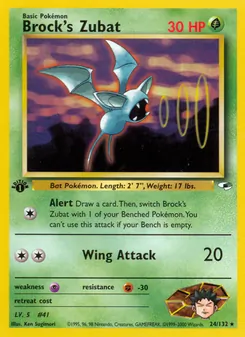 Brock's Zubat, Gym Heroes, n° 24