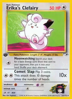 Erika's Clefairy, Gym Heroes, n° 25