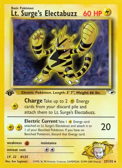 Lt. Surge's Electabuzz, Gym Heroes, n° 27