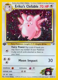 Erika's Clefable, Gym Heroes, n° 3