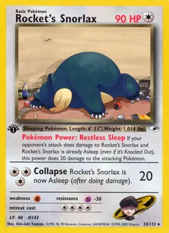 Rocket's Snorlax, Gym Heroes, n° 33