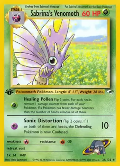 Sabrina's Venomoth, Gym Heroes, n° 34