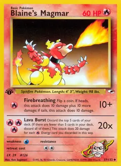 Blaine's Magmar, Gym Heroes, n° 37