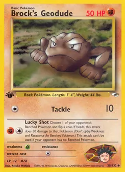 Brock's Geodude, Gym Heroes, n° 38