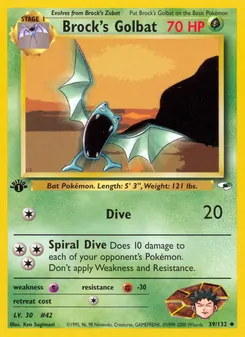 Brock's Golbat, Gym Heroes, n° 39
