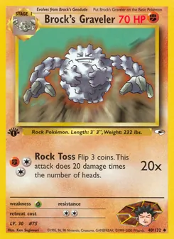 Brock's Graveler, Gym Heroes, n° 40