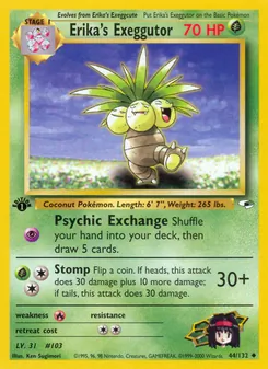 Erika's Exeggutor, Gym Heroes, n° 44
