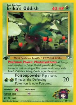 Erika's Oddish, Gym Heroes, n° 47