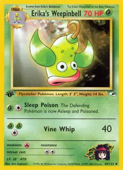 Erika's Weepinbell, Gym Heroes, n° 49