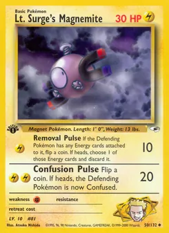 Lt. Surge's Magnemite, Gym Heroes, n° 50