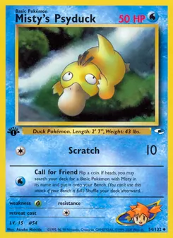 Misty's Psyduck, Gym Heroes, n° 54