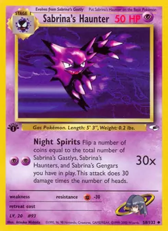 Sabrina's Haunter, Gym Heroes, n° 58