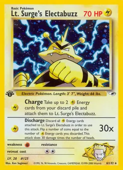 Lt. Surge's Electabuzz, Gym Heroes, n° 6