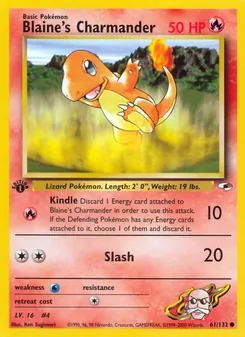 Blaine's Charmander, Gym Heroes, n° 61