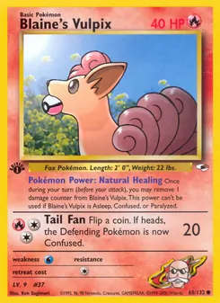 Blaine's Vulpix, Gym Heroes, n° 65