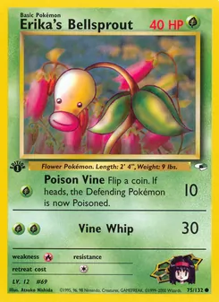 Erika's Bellsprout, Gym Heroes, n° 75