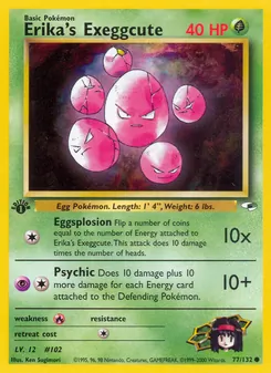 Erika's Exeggcute, Gym Heroes, n° 77