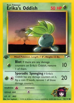 Erika's Oddish, Gym Heroes, n° 78