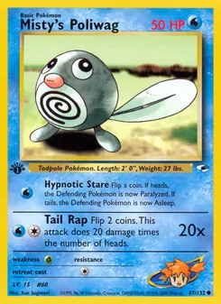 Misty's Poliwag, Gym Heroes, n° 87