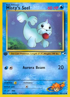 Misty's Seel, Gym Heroes, n° 88