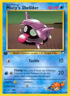 Misty's Shellder, Gym Heroes, n° 89