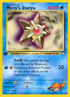 Misty's Staryu, Gym Heroes, n° 90