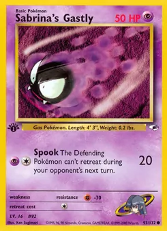 Sabrina's Gastly, Gym Heroes, n° 93
