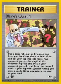 Blaine's Quiz #1, Gym Heroes, n° 97