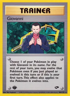 Giovanni, Gym Challenge, n° 104
