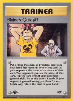 Blaine's Quiz #3, Gym Challenge, n° 112