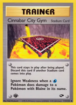 Cinnabar City Gym, Gym Challenge, n° 113