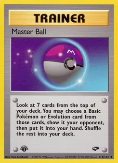 Master Ball, Gym Challenge, n° 116