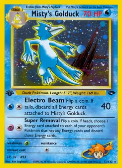 Misty's Golduck, Gym Challenge, n° 12