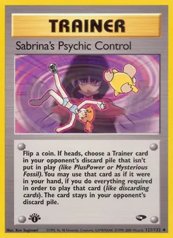 Sabrina's Psychic Control, Gym Challenge, n° 121