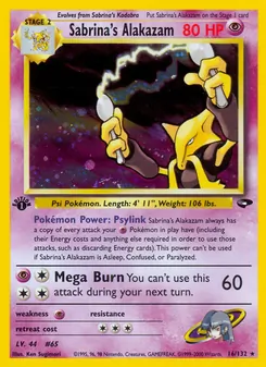 Sabrina's Alakazam, Gym Challenge, n° 16
