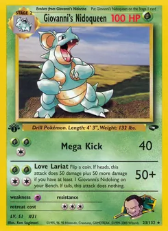Giovanni's Nidoqueen, Gym Challenge, n° 23