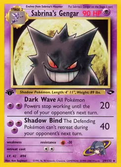 Sabrina's Gengar, Gym Challenge, n° 29