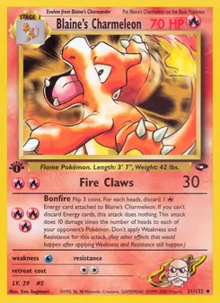 Blaine's Charmeleon, Gym Challenge, n° 31