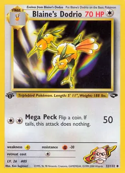 Blaine's Dodrio, Gym Challenge, n° 32