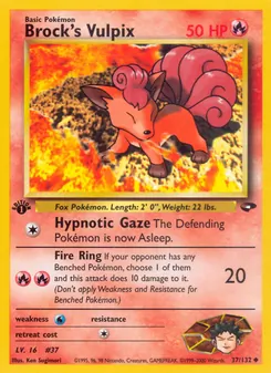 Brock's Vulpix, Gym Challenge, n° 37