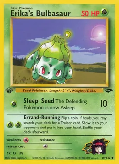 Erika's Bulbasaur, Gym Challenge, n° 39